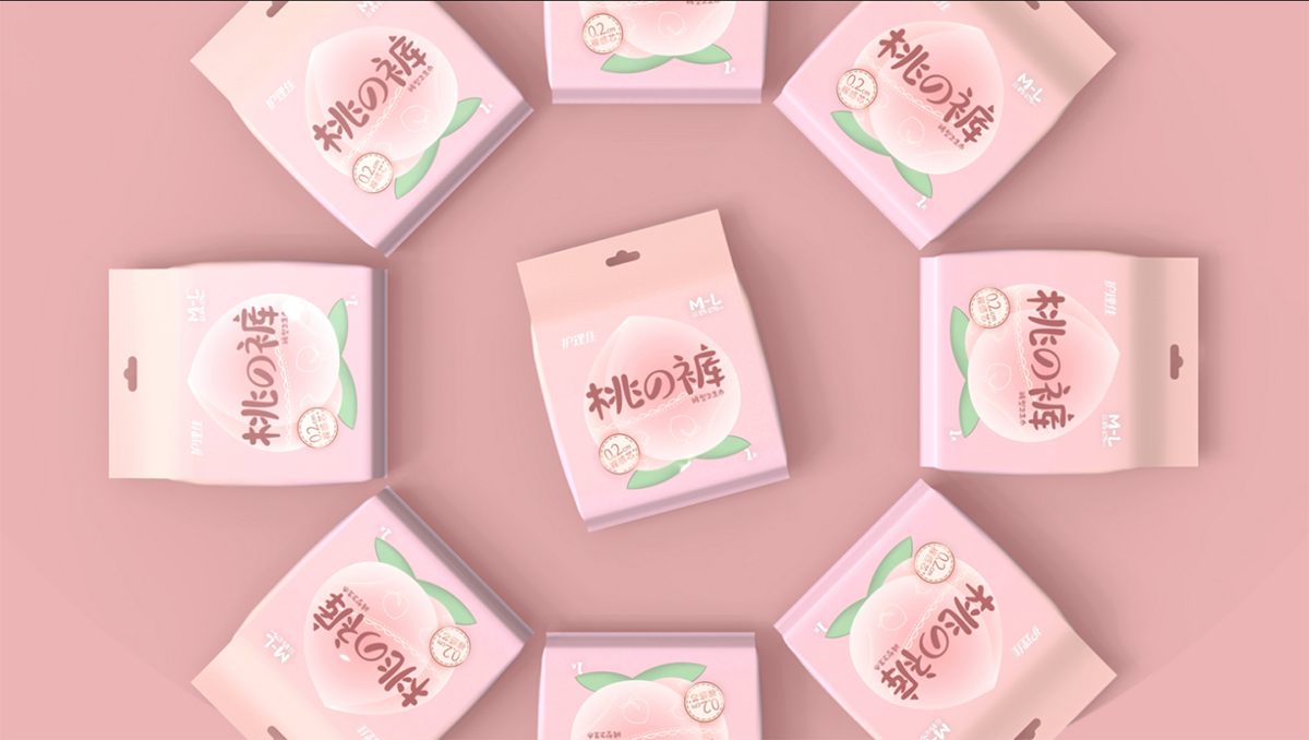 女性衛生褲包裝設計,內褲包裝設計 女性衛生褲包裝設計,內褲包裝設計