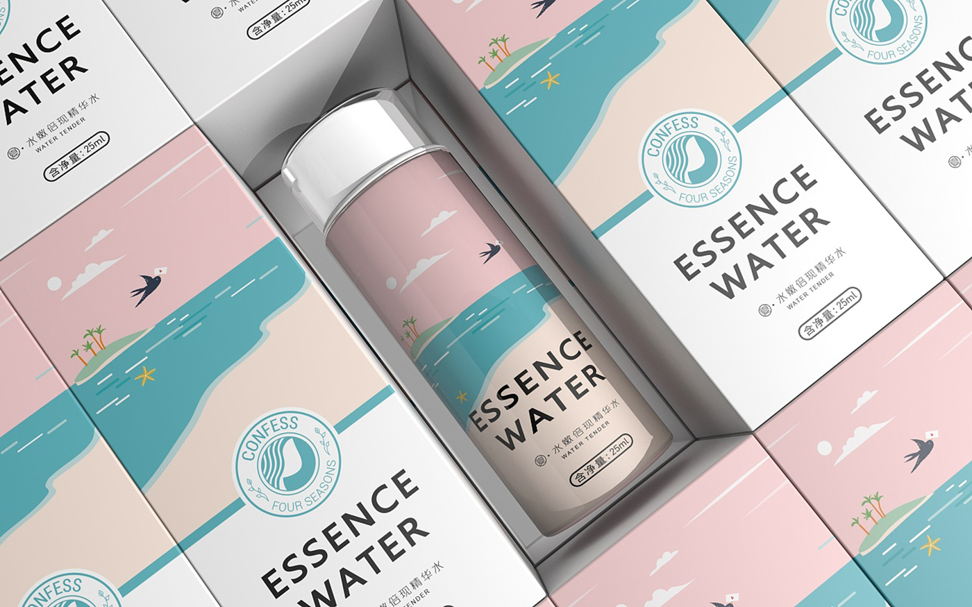 四季化妝品包裝設計-套裝化妝品包裝設計 四季化妝品包裝設計-套裝化妝品包裝設計