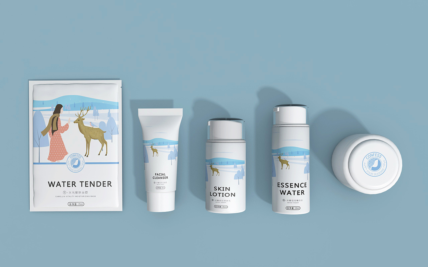 四季化妝品包裝設計-套裝化妝品包裝設計 四季化妝品包裝設計-套裝化妝品包裝設計