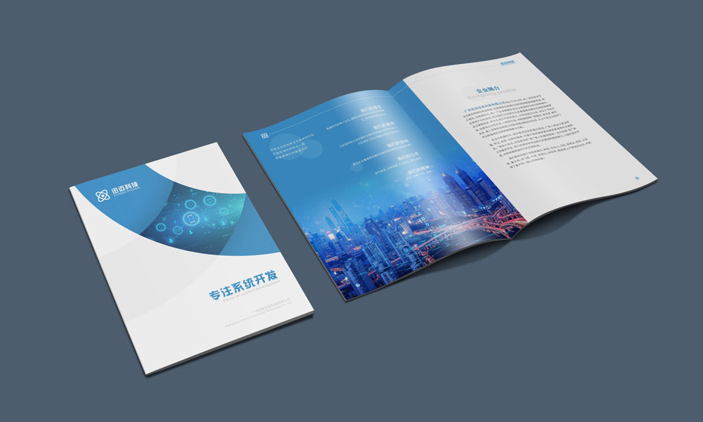 系統開發(fā)科技感宣傳畫冊設計公司